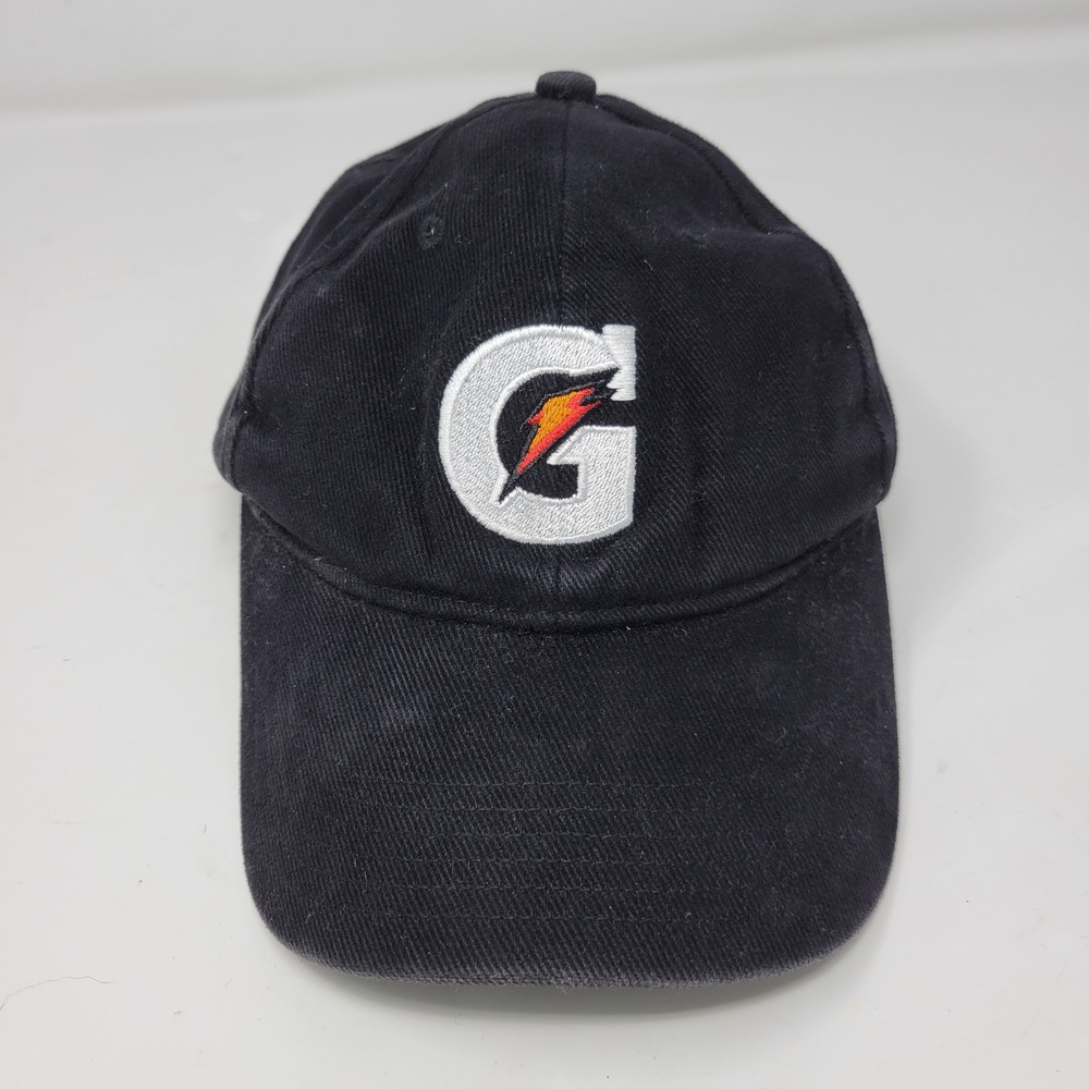Gatorade Baseball Cap Hat Black Embroidered Logo Adjustable Strapback CFJ